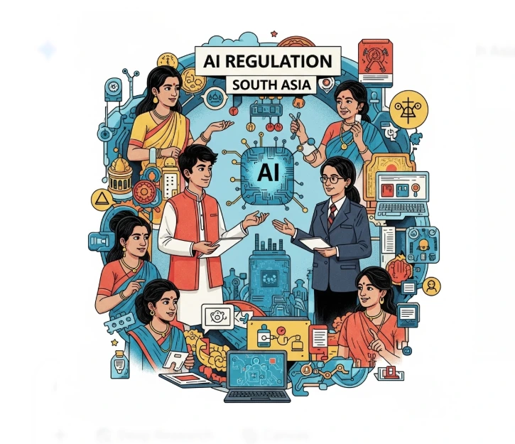Regulating AI: A Study in the Comparison between South Asia and Other Countries