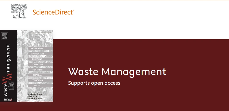 Waste Management (ScienceDirect): A Leading Journal in Sustainable Waste Science and Technology